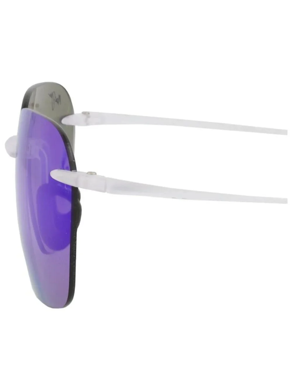 New Maui Jim Women's Sunglasses Square Rectangle Nylon Frame Unisex White White